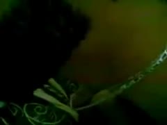 I produced a movie scene in which I beat up my girlfriend's anal opening indoors.